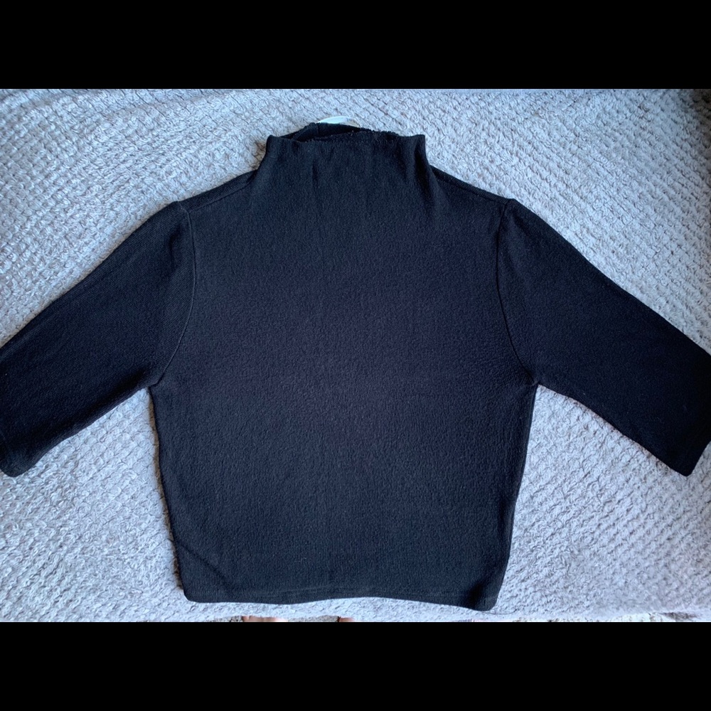 EUC Reformation Sebo Mock Neck Crop Top Black XS - Picture 14 of 16